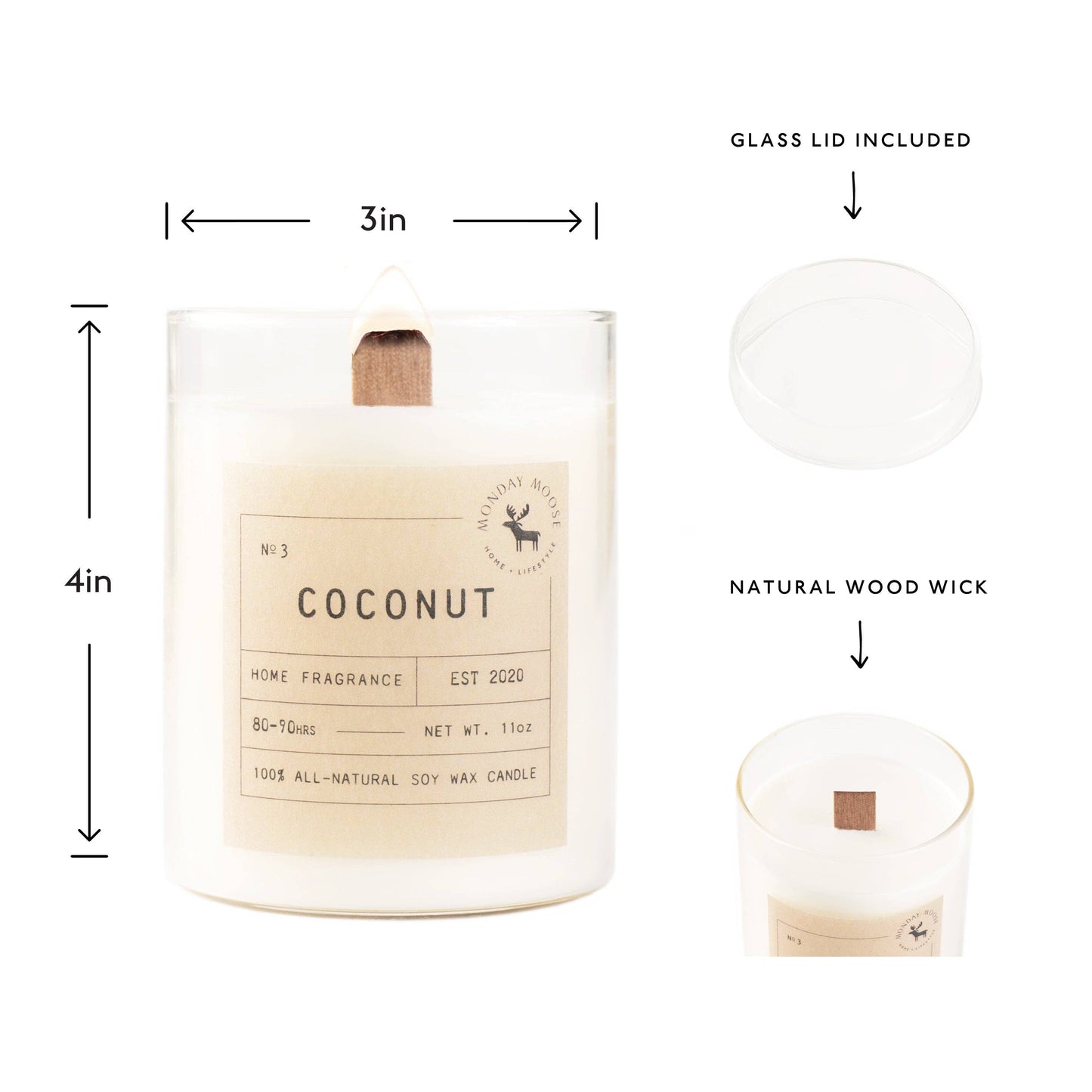 Sun Candle N. 3 (Coconut, 11 oz.)