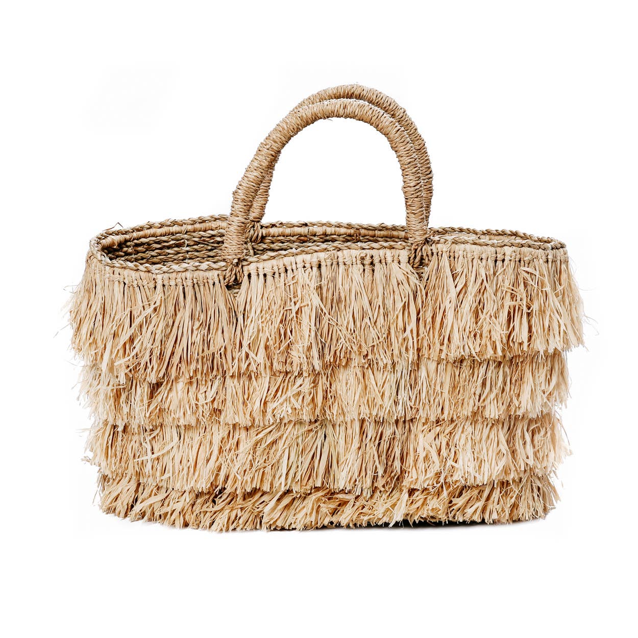 The Raffia Bahamas Basket - Natural