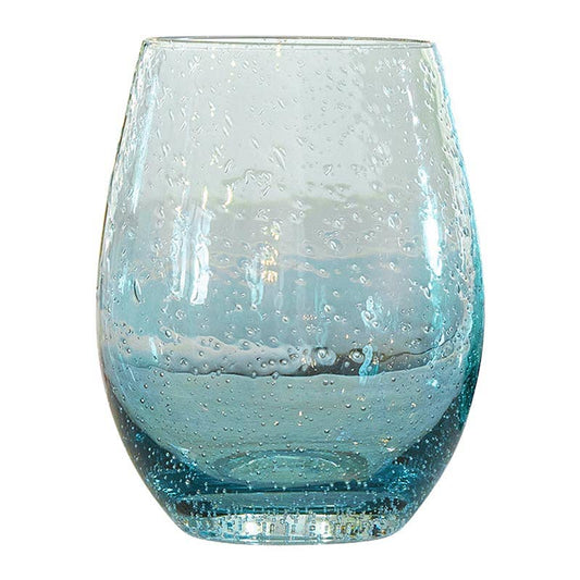 Seeded Wine Glass - Blue